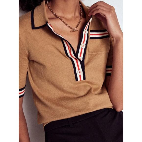 Boden Cotton Henley T-Shirt size M medium - Picture 7 of 7